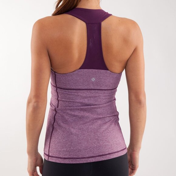 Lululemon Scoop Neck Tank in Heathered Plum/Plum - Picture 3 of 3